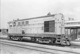 British Columbia Rail Diesel Locomotive Number D-1 at North Vancouver, British Columbia in June, ...