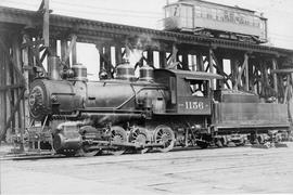 Northern Pacific steam locomotive 1156 at Seattle, Washington, in 1925.