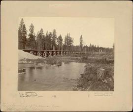 Northern Pacific trestle near Ellensburg, Washington Territory, 1887.