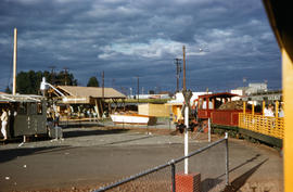 Portland Zoo Railway steam locomotive Oregon at North Portland, Oregon in 1959.