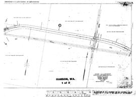 Plat Map of Northern Pacific Facilities at Hanson, Washington, 1914