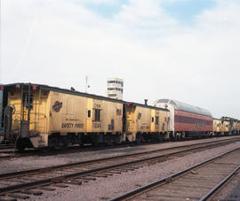 National Railway Supply (NRS) Corporation passenger car 55 at Proviso, Illinois on July 26, 1986.