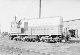 Walla Walla Valley Railway diesel locomotive 775 at Auburn, Washington on August 19, 1953.