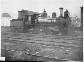 Northern Pacific steam locomotive, circa 1888.