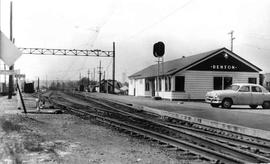 Pacific Coast Railroad station at Renton, Washington in 1952.