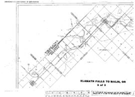 Plat Map of Great Northern Facilities at Klamath Falls To Malin, Oregon, 1931