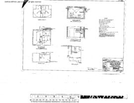 Northern Pacific Engineering Drawing, Pump House and Section House at Attalia, Washington, 1953