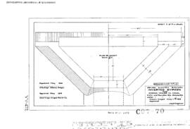 Burlington Northern Engineering Drawing: Inverted Siphon, Culverts, undated