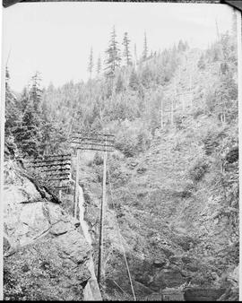 Northern Pacific transmission line at Martin, Washington, circa 1940.