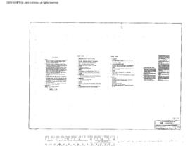 Burlington Northern Engineering Drawing, Freight House at Portland, Oregon, 1979