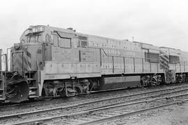 Western Pacific Railroad diesel locomotive 751 on April 24, 1971.