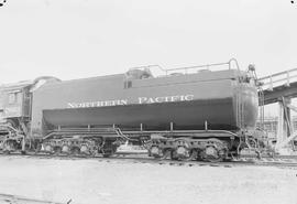 Northern Pacific steam locomotive 2663 at Livingston, Montana, in 1955.