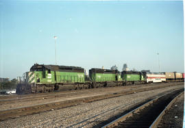 American Rail Tours passenger car 540 at Kansas City, Missouri on August 1, 1987.