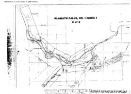 Plat Map Index of Great Northern Facilities at Klamath Falls, Oregon, 1933