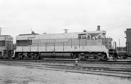 Western Pacific Railroad diesel locomotive 754 on April 24, 1971.