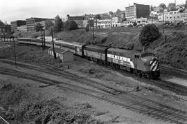 Amtrak diesel locomotive 9756 at Tacoma, Washington in June 1971.