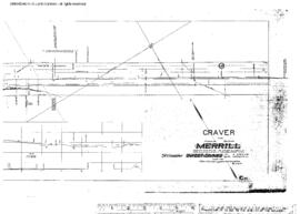 Plat Map of Northern Pacific Facilities at Craver, Montana, 1912