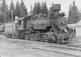 Schafer Brothers Logging Company Steam Locomotive Number 23 at Brady, Washington in September, 1950.