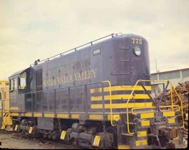Walla Walla Valley Railway Diesel Locomotive Number 775 at Tacoma, Washington, circa 1970.