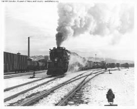 Great Northern Steam Locomotive 2050 at Interbay, Washington in 1947.