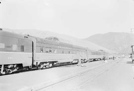 Northern Pacific diesel locomotive 6505 at Easton, Washington, in 1950.