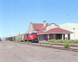 Washington Central Railroad Diesel Locomotive Number 301 at Yakima Depot, Washington in August 1987.