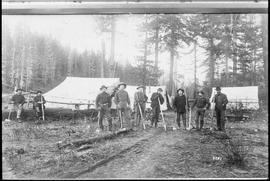 Northern Pacific construction gang at Easton, Washington Territory, circa 1887.