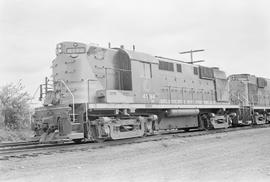 Burlington Northern diesel locomotive 4194 at Plymouth, Washington in 1971.