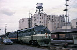 Northern Pacific Railroad Company diesel locomotive 6512C at Portland, Oregon in 1962.