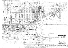 Plat Map of Union Pacific Facilities at Milton, Oregon, 1945