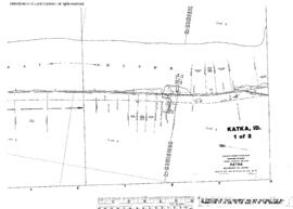 Plat Map of Great Northern Facilities at Katka, Idaho, 1917