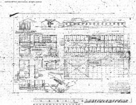 Northern Pacific Engineering Drawing, Old Camp Building at Pasco, Washington, 1945