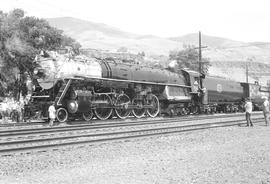 Spokane, Portland & Seattle Railway steam locomotive number 700 at Wishram, Washington in 1990.