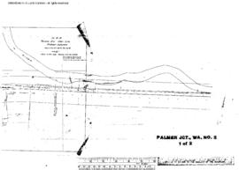 Plat Map of Northern Pacific Facilities at Palmer Junction, Washington, 1900