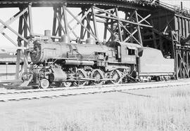 Northern Pacific steam locomotive 1354 at Pasco, Washington, in 1953.