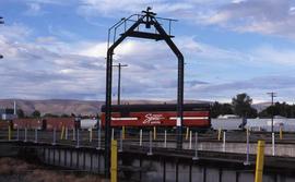 Burlington Northern turntable at Yakima, Washington, in 1992.