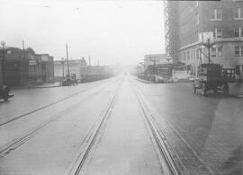 Seattle Municipal Railway track, Seattle, Washington, 1931