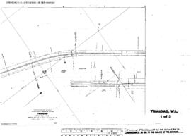 Plat Map of Great Northern Facilities at Trinidad, Washington, 1944