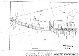 Plat Map of Northern Pacific Facilities at Lebam, Washington, 1916