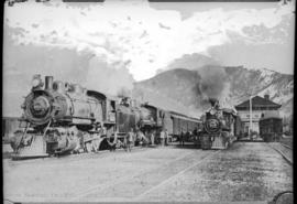 Northern Pacific station at Missoula, Montana, circa 1910.