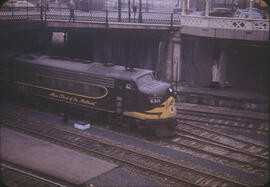 Northern Pacific Diesel Locomotive 6511, Seattle, Washington, October 1951