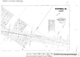 Plat Map of Northern Pacific Facilities at Kootenai, Idaho, 1934