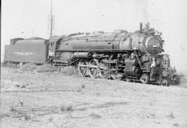 Northern Pacific steam locomotive number 2626 at Auburn, Washington, circa 1933.