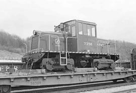 United States Army Diesel Locomotive Number 7356 at Seattle, Washington in 1974.