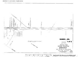 Plat Map of Spokane, Portland, and Seattle Railway Facilities at Banks, Oregon, 1932