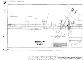 Plat Map of Northern Pacific Facilities at Felida, Washington, 1911