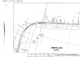 Plat Map of Northern Pacific Facilities at Meskill, Washington, 1916