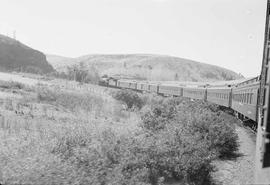 Northern Pacific passenger train number 5 between Ellensburg and Cle Elum, Washington, in 1941.