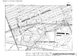 Plat Map of Northern Pacific Facilities at Aberdeen , Washington, 1913