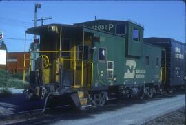 Burlington Northern 12053 at Blaine, Washington in 1980.